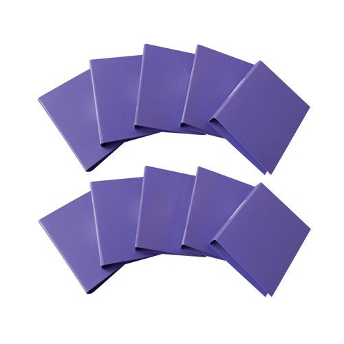 Q-Connect 25mm 2 Ring Binder Polypropylene A4 Purple (Pack of 10) KF01474