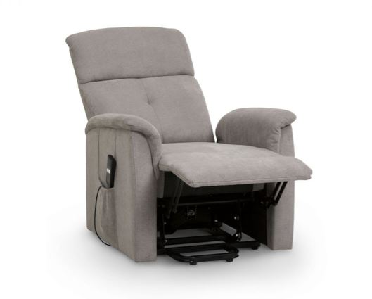 AVA RISE AND RECLINE CHAIR TAUPE FABRIC