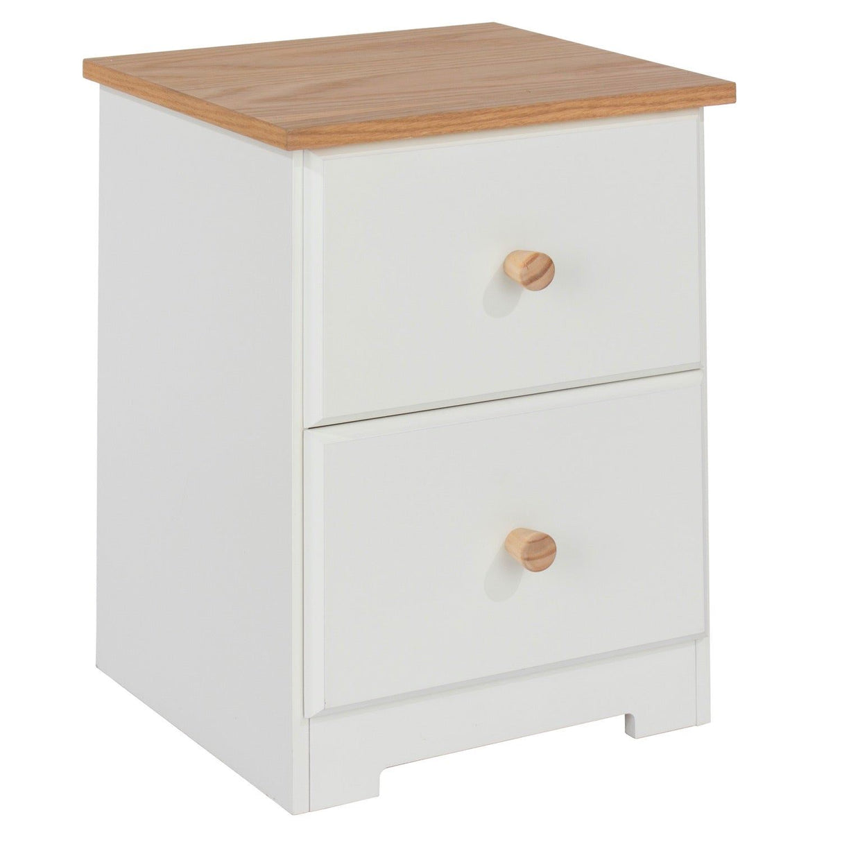 Colorado 2 Drawer Compact Bedside Cabinet