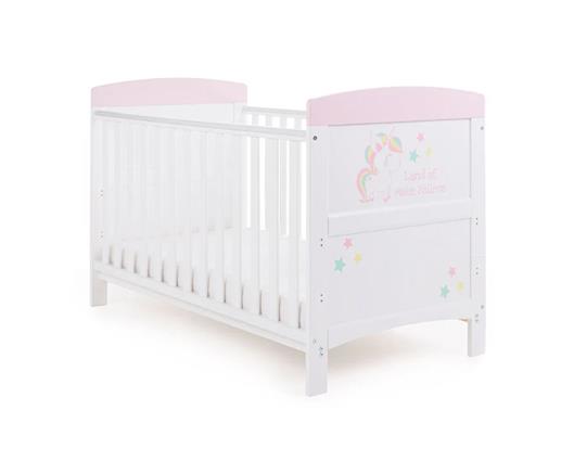 Grace Inspire Cot Bed & Under Drawer - Unicorn