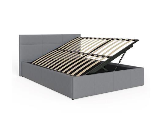 Serena Single Side Lift Ottoman Bed - Grey