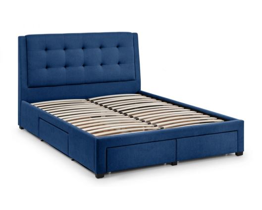 Fullerton 4 Drawer Double Bed - Blue