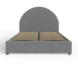 Eldon 150cm Side Lift Ottoman Dome Bed Grey