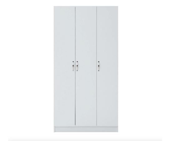 Essentials 3 Door Double Wardrobe White