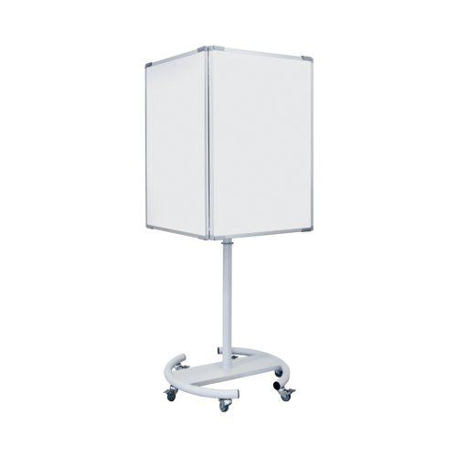 Bi-Office 4 Sided Mobile Information Board Magnetic Surface 650x910mm EA673117