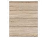 Malvern 4 Drawer Chest - Sonoma Oak Effect