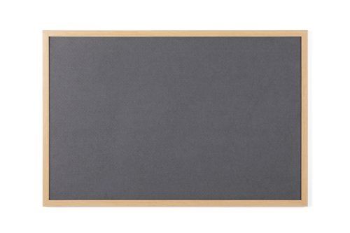 Earth Executive Felt Noticeboard 180x120cm Grey Oak MDF Frame FB8542239