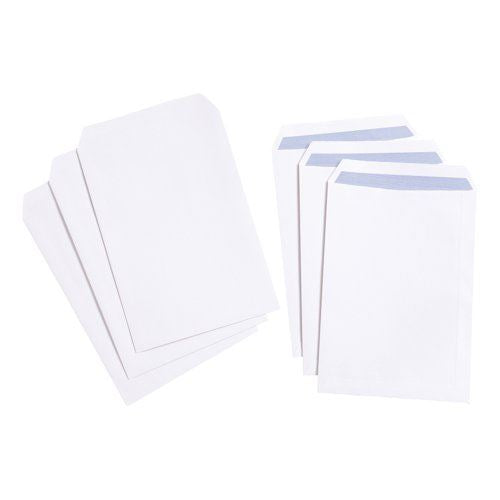 5 Star Value Envelope C4 Pocket Self Seal 100gsm White (Pack of 250)