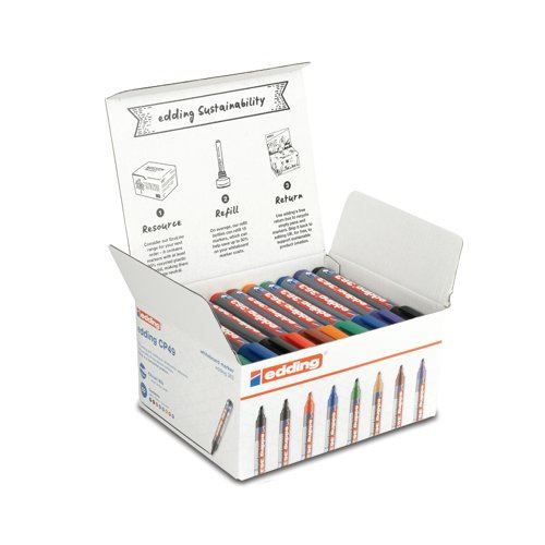 Edding Boardmarker 363 Whiteboard Markers Assorted (Pack of 50) 4-CP49