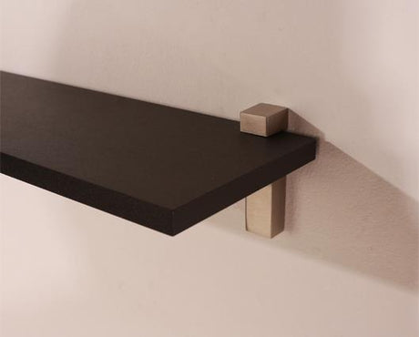 Levant 60cm slim shelf with "L" shape bracket - black