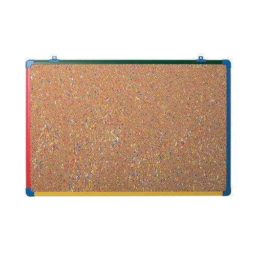 Bi-Office Schoolmate Noticeboard Cork Coloured Frame 60x45cm SF041408866