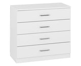 DAKOTA 2 DOOR WARDROBE BEDROOM SET - WHITE