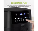 Vortx 7.2L Digital Air Fryer 1650W and Tower Single Basket Air Fryer Cookbook