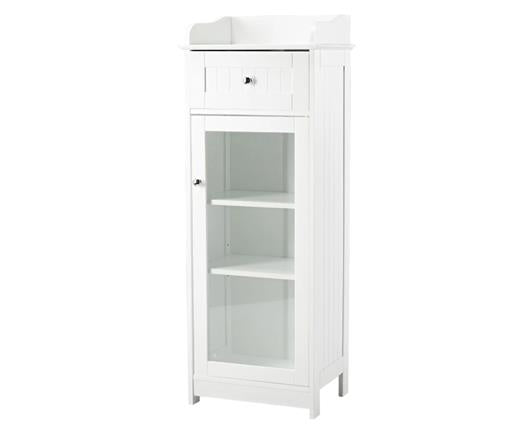 Alaska Glass Cabinet White