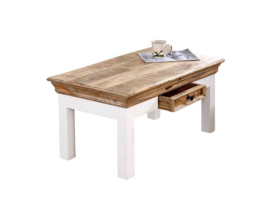 Alfie Coffee Table With Drawer Solid Mango Wood