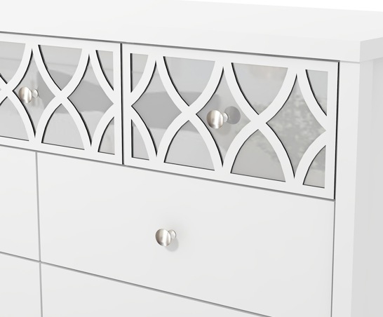 Arianna 3+4 Drawer Chest White