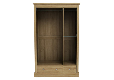 Devon 3 Door 2 Drawer Wardrobe Oak