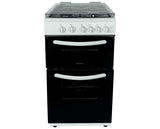 Statesman GTL50W 50cm Twin Cavity Gas Cooker With Lid White