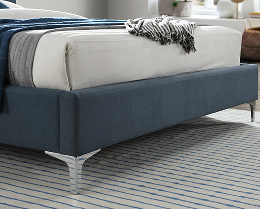 Finn Double Bed Steel Blue