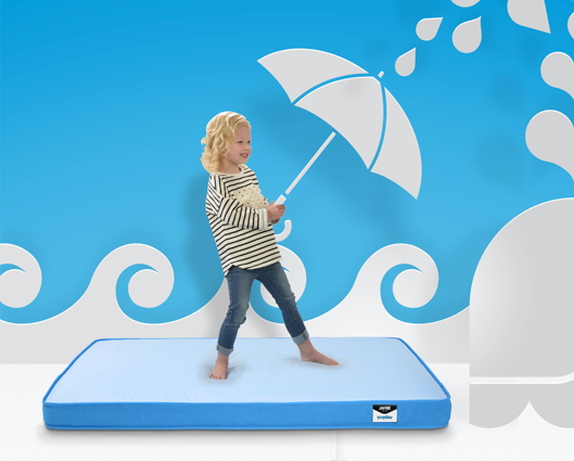 Jay-Be® Toddler Waterproof Anti-Allergy Anti-Microbial Foam Free Sprung Mattress - Suitable for 2+ years of age