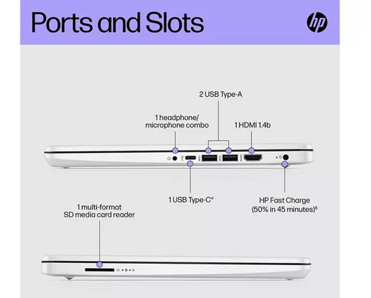 HP Stream 14s-dq0508sa 14" Laptop - Intel® Celeron®, 128 GB SSD, White