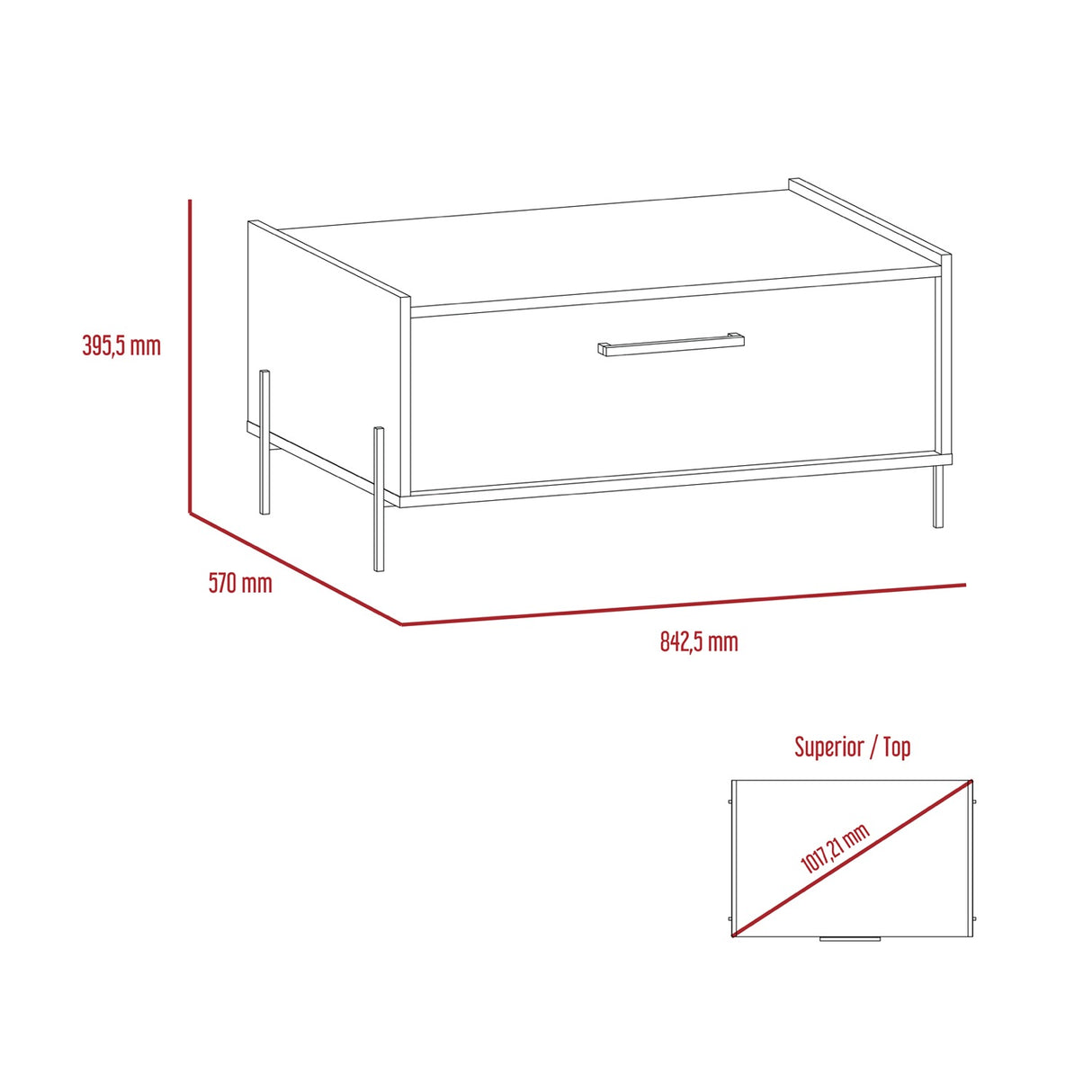 Harvard Storage Coffee Table