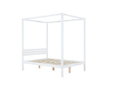 Mercia Four Poster Double Bed - White