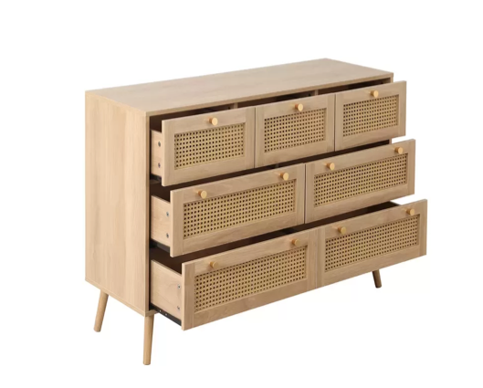 Croxley 7 Drawer Rattan Chest