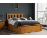 Phoenix Double Ottoman Bed - Oak