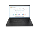 HP 17-cn3008na 17.3in N100 4GB 128GB Laptop - Black