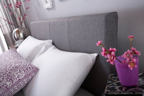 Ascot 150cm ottoman grey fabric