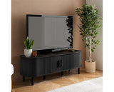 Axel Fluted Small TV Unit - Black