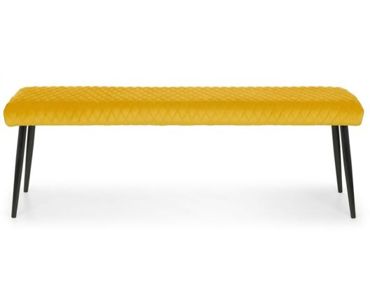 LUXE LOW BENCH - MUSTARD