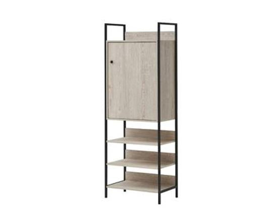 Zahra Storage Cabinet with 1 Door & 3 Shelves