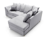 Chicago Right Hand Facing Corner Sofa-Light Grey