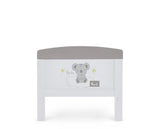Grace Inspire Cot Bed + Fibre Mattress - Hello World Koala Grey