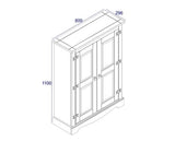 Corona 2 door cupboard unit