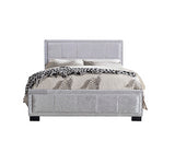 Hannover Double Bed- Crushed Steel Velvet