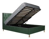 Loxley King Ottoman Bed - Green