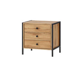 Zahra Nightstand with 3 Drawers