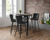 LUXE VELVET BAR STOOL - GREY