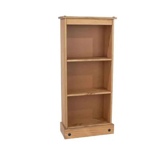 Corona low narrow bookcase