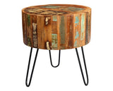 COASTAL DRUM SIDE TABLE