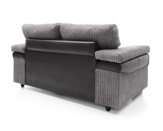 Samson 2 Seater - Black & Grey