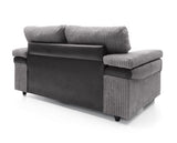 Samson 2 Seater - Black & Grey