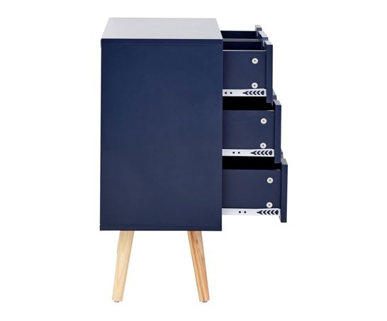 Nyborg 2+2 Drawer Chest Nightshadow Blue