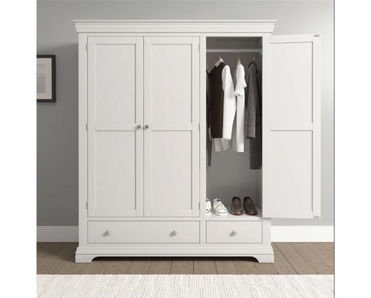 BORDEAUX 3 DOOR WARDROBE - IVORY