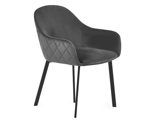 Set of 2 Lima Dining Chairs Grey