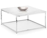 SCALA WHITE MARBLE TOP COFFEE TABLE