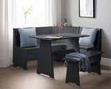 NEWPORT CORNER DINING SET WITH STORAGE BENCH - ANTHRACITE